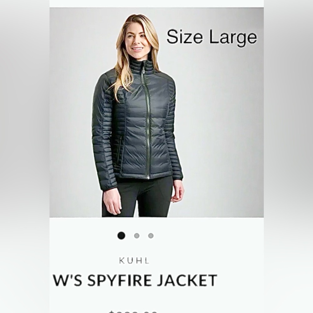KUHL’s  Women's black SPYFIRE -Black hoody  Puffer Jacket- NEW